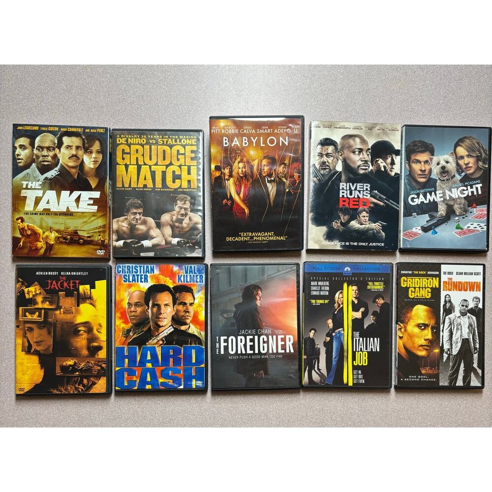 Lot 10 Action Adventure Movie DVDs Grudge Match